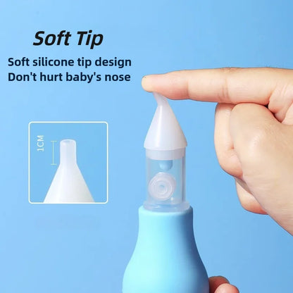 Silicone Baby Nasal Aspirator – Gentle Nose Cleaner for Kids