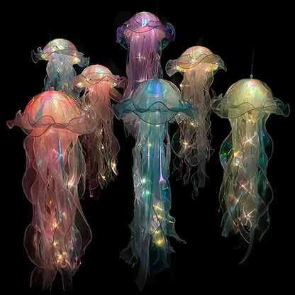 Jellyfish Night Light – Portable Kids Lantern for Ocean-Themed Room or Party Decor
