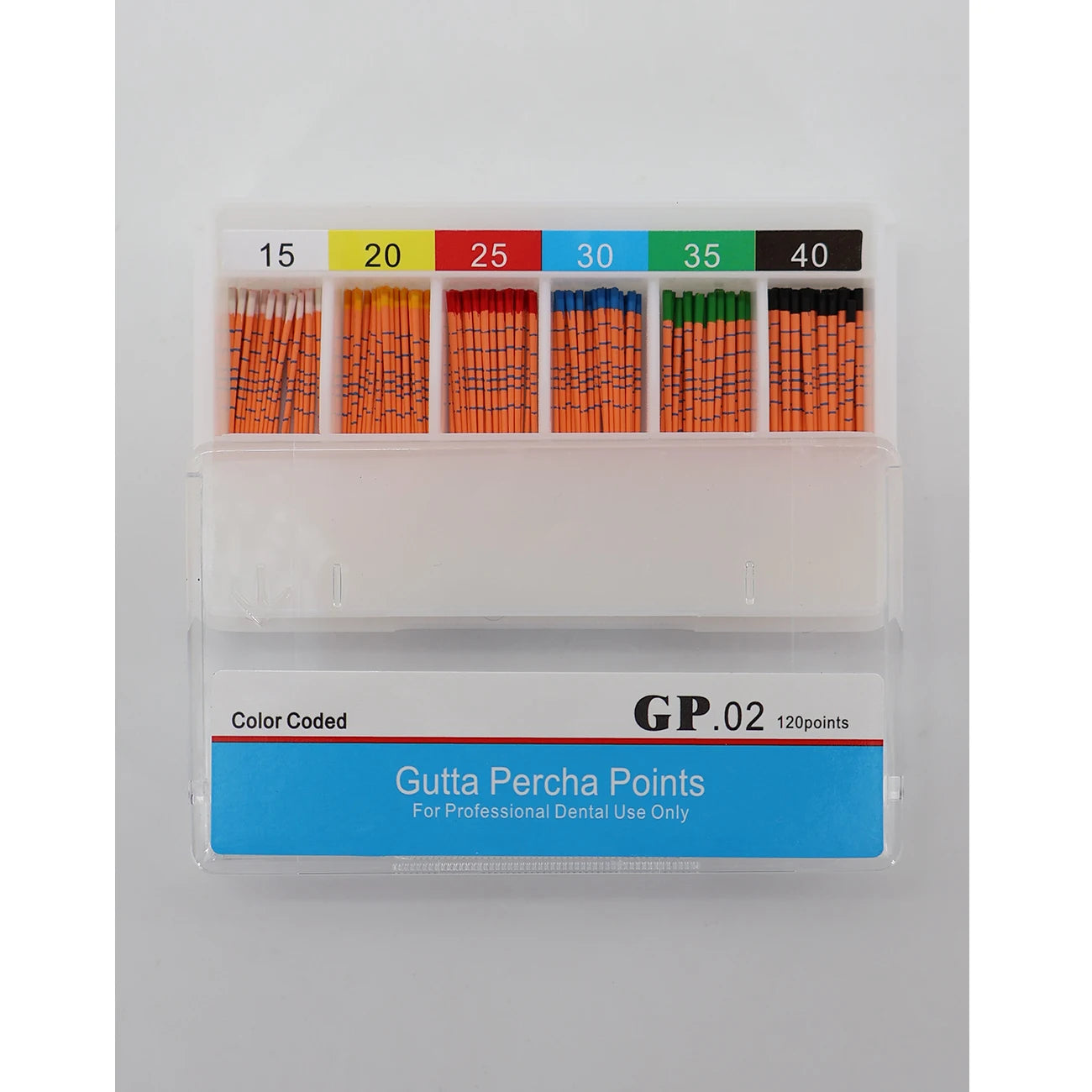 TJDent Endo Gutta Tapers #15-40, F1-F5 with Scale – Dental Absorbent Paper Consumables