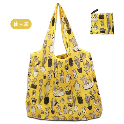 Foldable Eco-Friendly Fashion Tote Large Capacity, Travel & Grocery Bag