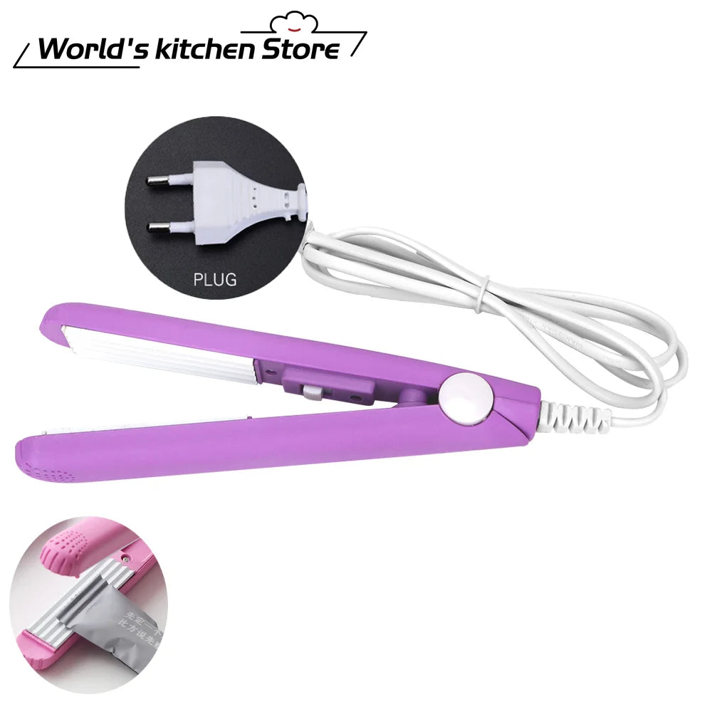Mini Portable Heat Sealing Machine – Handheld Food Bag Sealer, Plastic Impulse Sealer for Household Use