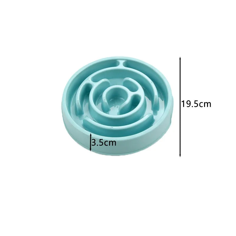 Pet Slow Feed Bowl – Non-Slip, Anti-Gulping, Eco-Friendly Durable Feeder for Dogs & Cats