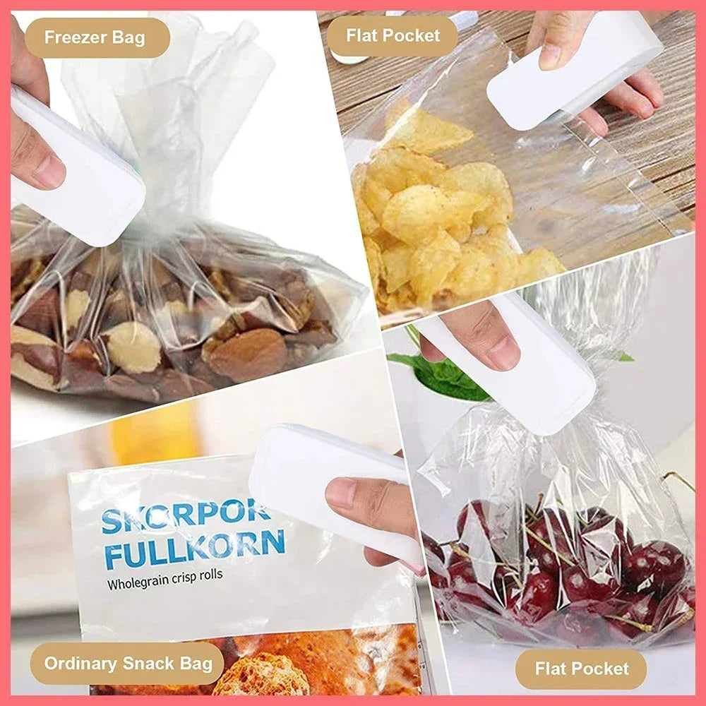 Mini Heat Bag Sealer – Portable Thermal Plastic Food Bag Closure, Food Packaging Sealing Machine