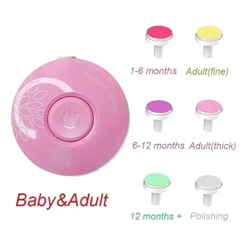 Electric Baby Nail Trimmer – Safe & Easy Nail Care Kit for Newborns and Kids