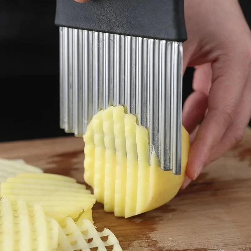 Stainless Steel Crinkle Cutter Slicer