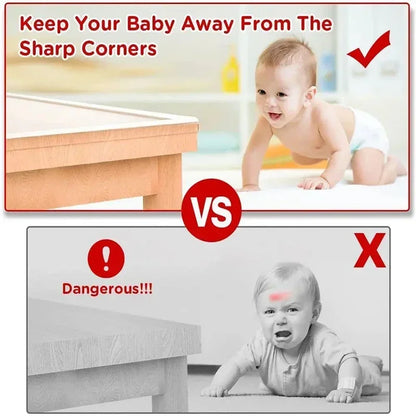1/2/3M Transparent Baby Safety Edge Guard – Soft PVC Table Corner Protector Strip