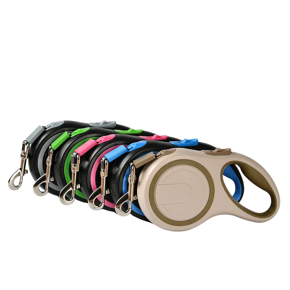 Retractable Dog Leash 5m/8m – Adjustable Rope Walking & Hiking Leash for Small to Large Dogs up to 50kg