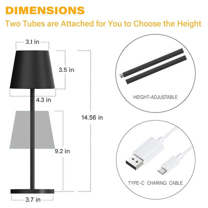 Classic LED Rechargeable Touch Table Lamp