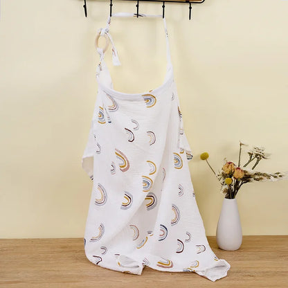 Adjustable Cotton Breastfeeding Cover – Privacy Nursing Apron & Stroller Blanket