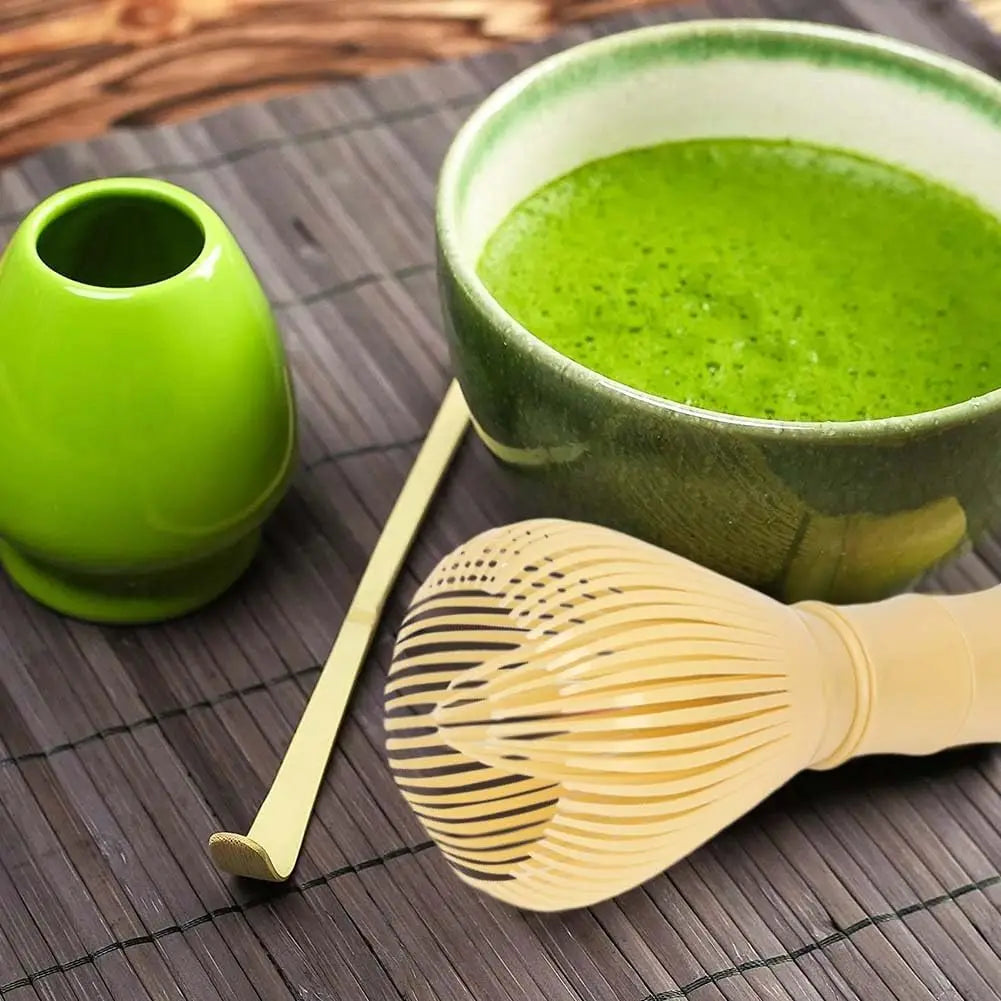 1pc Resin Matcha Whisk with Holder – Reusable Tea Ceremony Tool