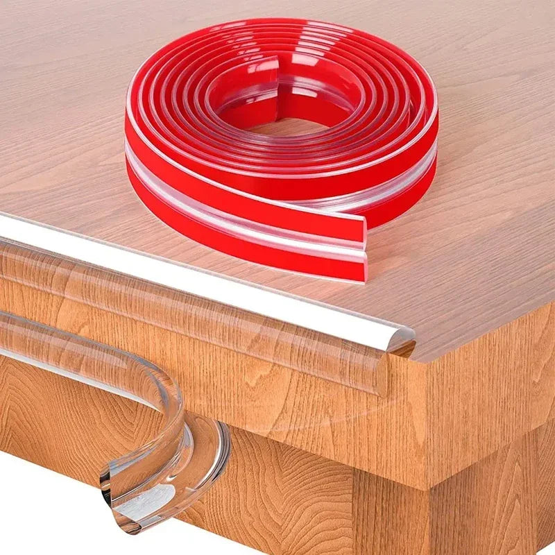 1/2/3M Transparent Baby Safety Edge Guard – Soft PVC Table Corner Protector Strip