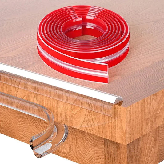 1/2/3M Transparent Baby Safety Edge Guard – Soft PVC Table Corner Protector Strip