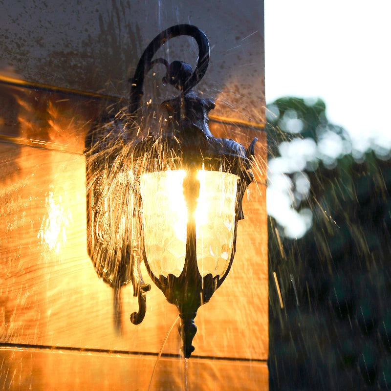 European Retro Waterproof Outdoor Wall Lamp