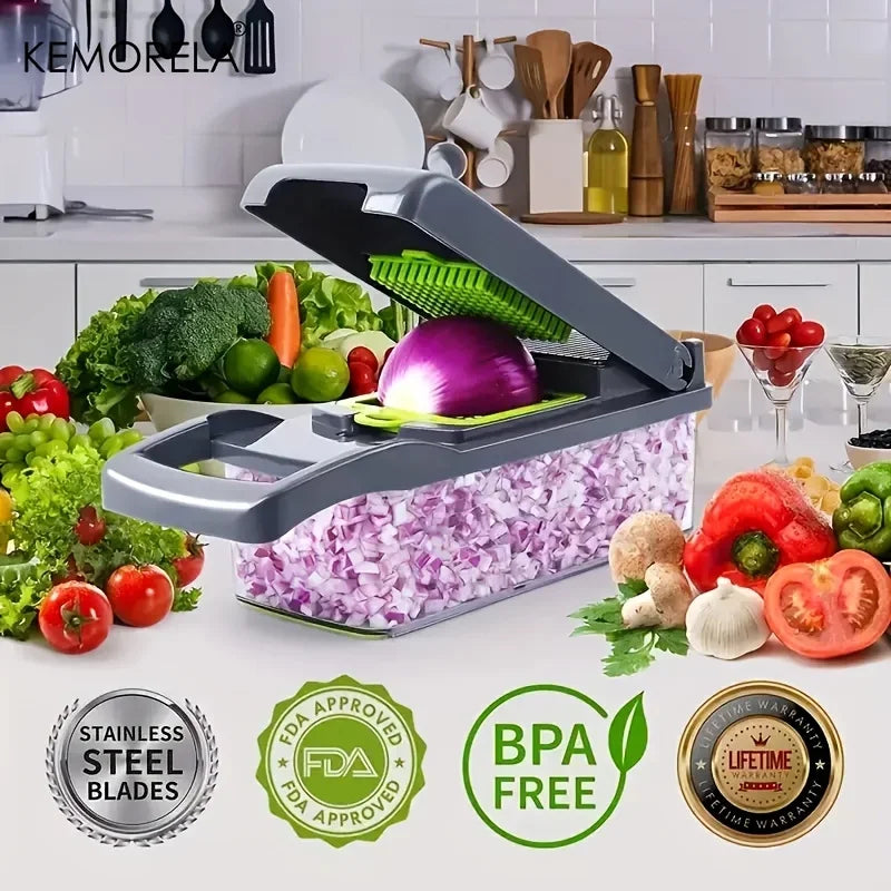 Multifunctional Vegetable Chopper 14/16-in-1