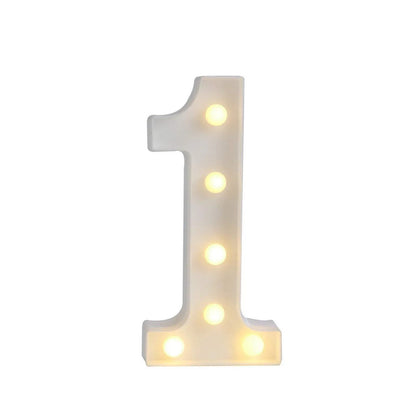 LED Light-Up Letter/Number Sign – Battery Operated Party & Wedding Decor (No Batteries)