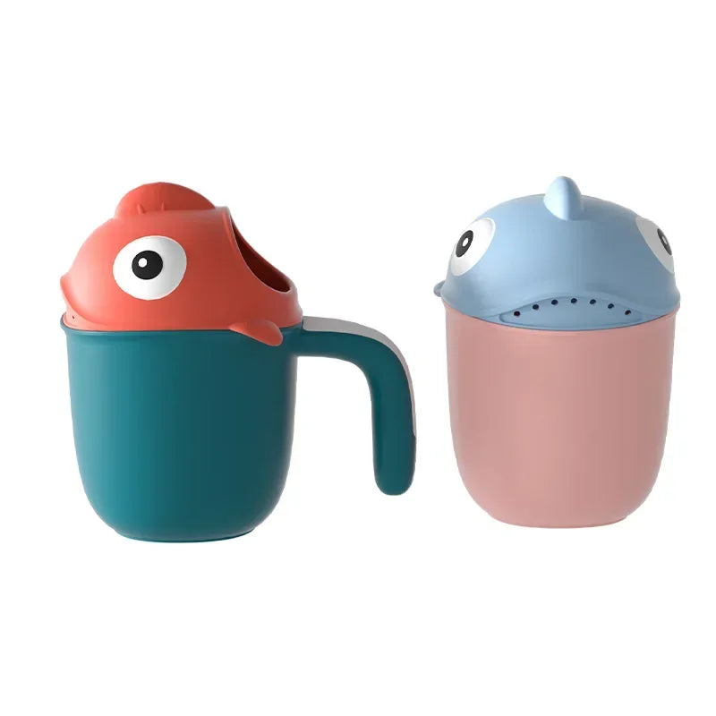 Cute Shark Rinse Cup for Baby Bathing