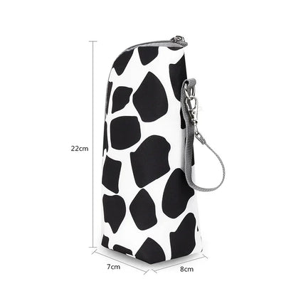 Baby Bottle Warmer Bag – Insulated, Aluminum Lined, Stroller Hanging Storage for Drinks