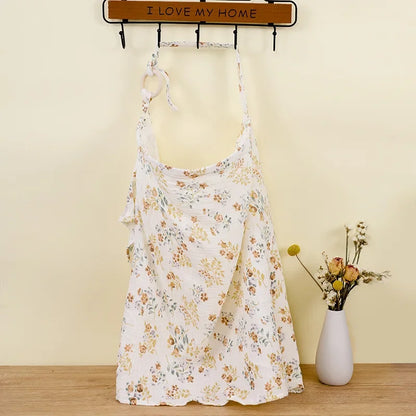 Adjustable Cotton Breastfeeding Cover – Privacy Nursing Apron & Stroller Blanket