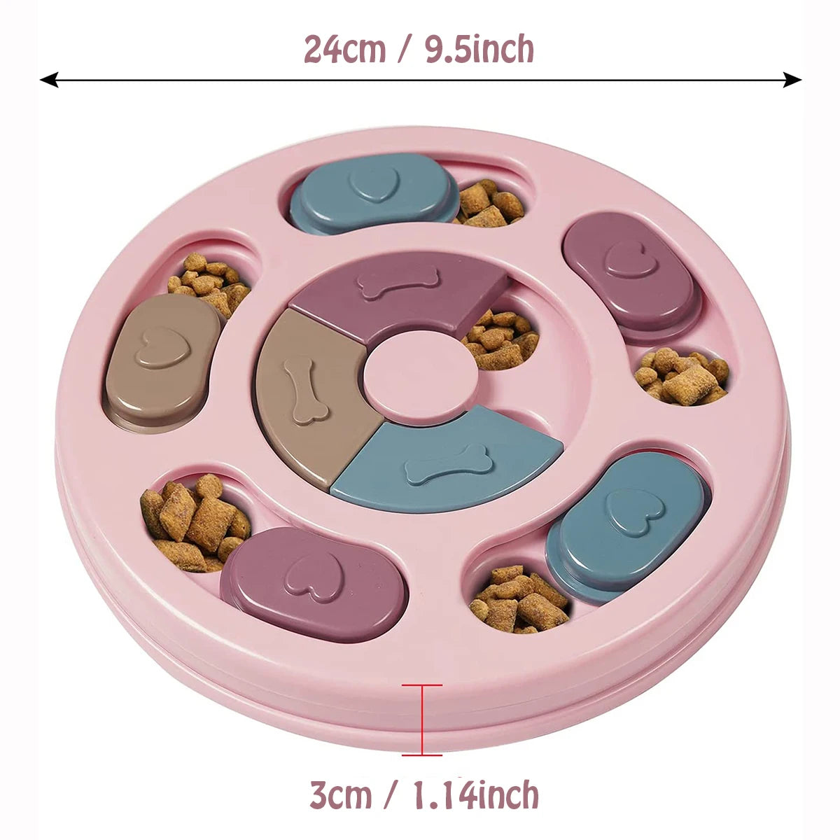 Dog Food Hiding Bowl – Slow Feed Training & Interactive Educational Feeding Toy for Dogs