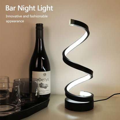 LED Spiral Table Lamp