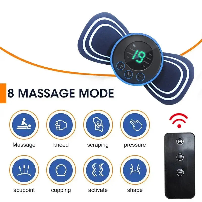 Portable Electric Neck Massager with Remote Control