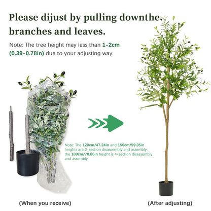Artificial Olive Tree with Fruit – 4/5/6FT Home & Garden Decor