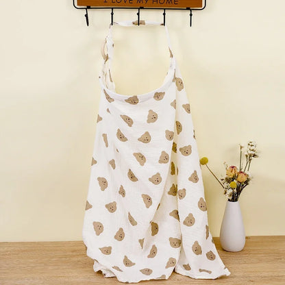 Adjustable Cotton Breastfeeding Cover – Privacy Nursing Apron & Stroller Blanket