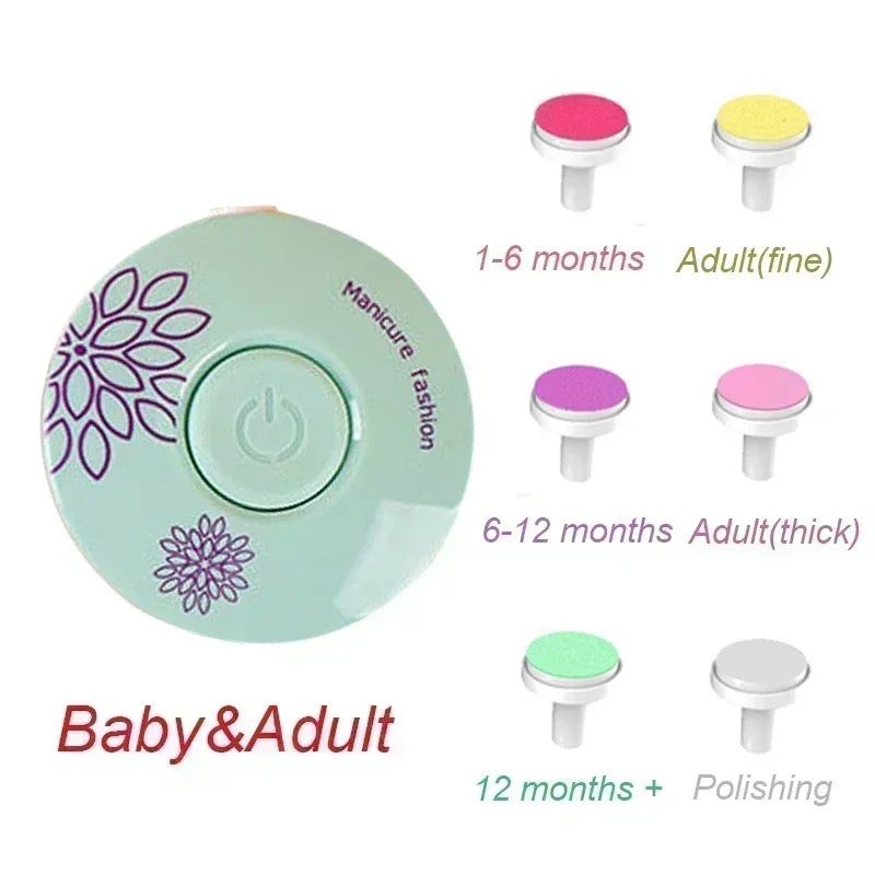 Electric Baby Nail Trimmer – Safe & Easy Nail Care Kit for Newborns and Kids
