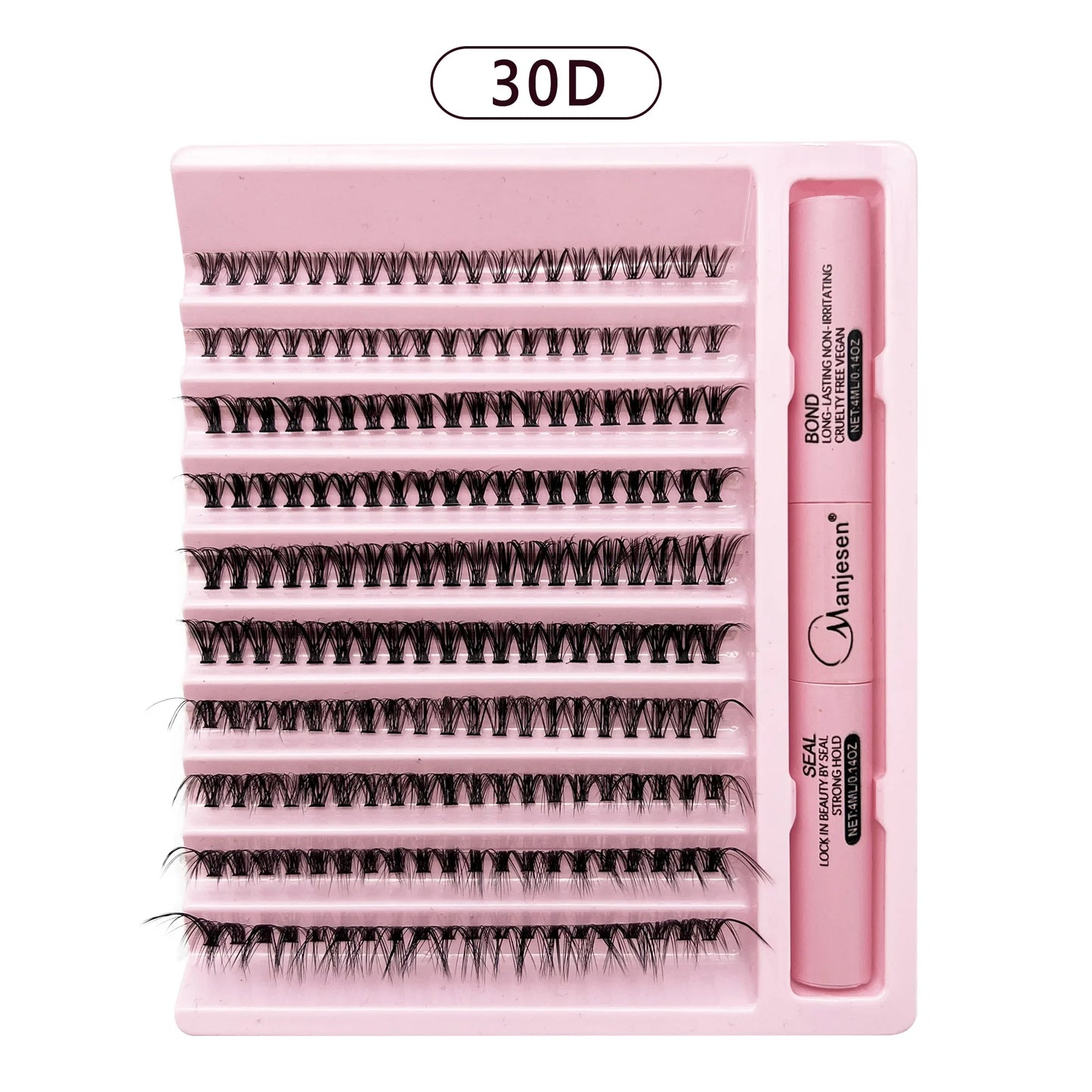 DIY Eyelash Extension Kit – 200 PCS Clusters with Bond & Seal Glue