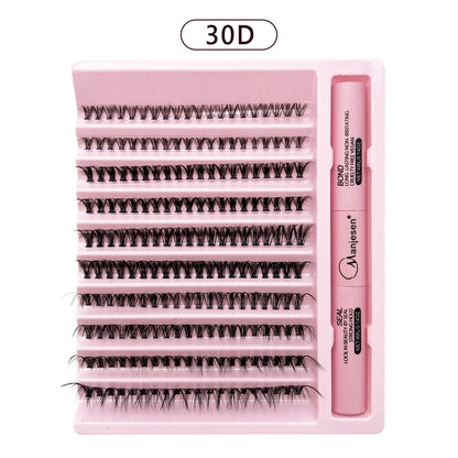 DIY Eyelash Extension Kit – 200 PCS Clusters with Bond & Seal Glue