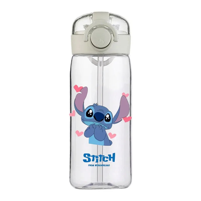 Disney Stitch 400ML Clear Water Bottle