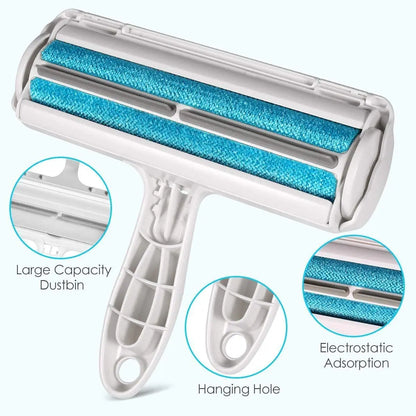 Pet Hair Remover Roller Self-Cleaning Base for Easy Dog & Cat Fur Removal, Perfect for Furniture