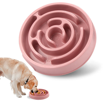 Pet Slow Feed Bowl – Non-Slip, Anti-Gulping, Eco-Friendly Durable Feeder for Dogs & Cats