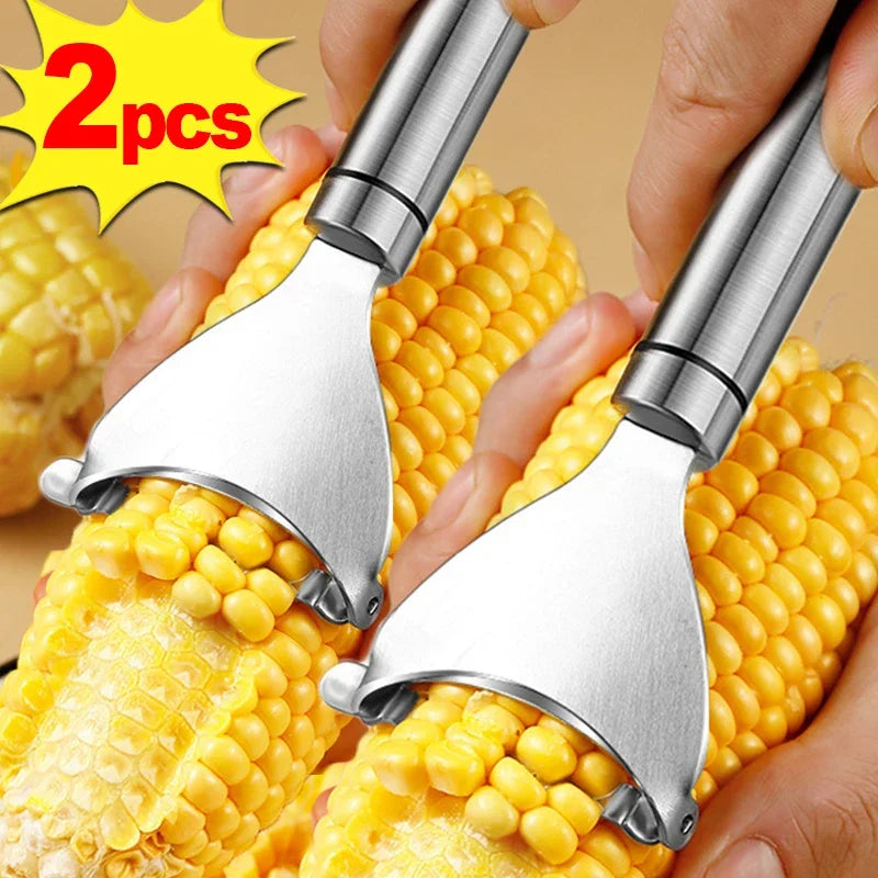 Stainless Steel Corn Peeler and Stripper Tool