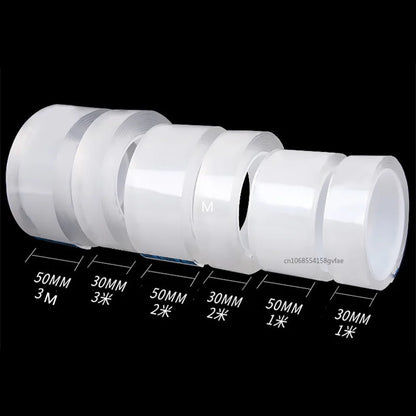 Reusable Nano Double-Sided Transparent Adhesive Tape  Washable & Waterproof