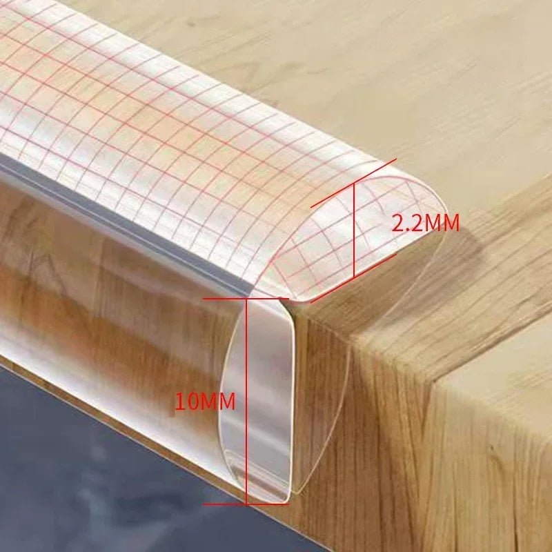 1/2/3M Transparent Baby Safety Edge Guard – Soft PVC Table Corner Protector Strip