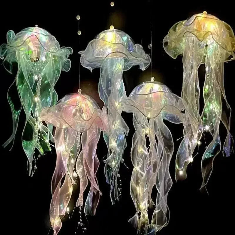 Jellyfish Night Light – Portable Kids Lantern for Ocean-Themed Room or Party Decor
