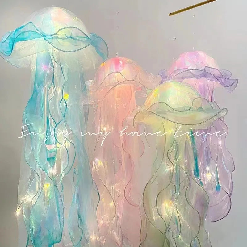 Jellyfish Night Light – Portable Kids Lantern for Ocean-Themed Room or Party Decor