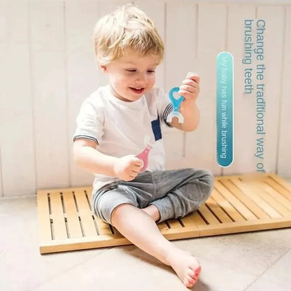2pcs U-Shaped Kids Toothbrush – Baby & Toddler Oral Cleaning Tool