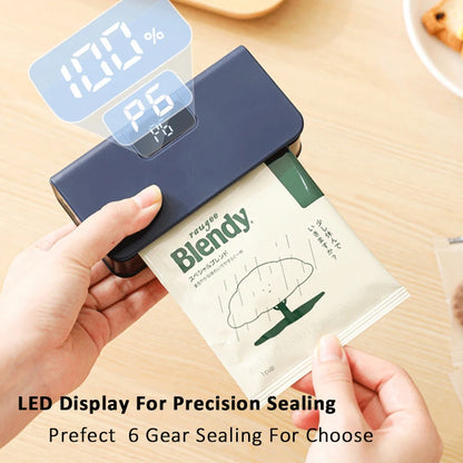 Mini Rechargeable Heat Sealer – Handheld Plastic Bag Sealing Machine for Food Storage