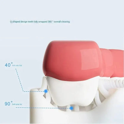 2pcs U-Shaped Kids Toothbrush – Baby & Toddler Oral Cleaning Tool