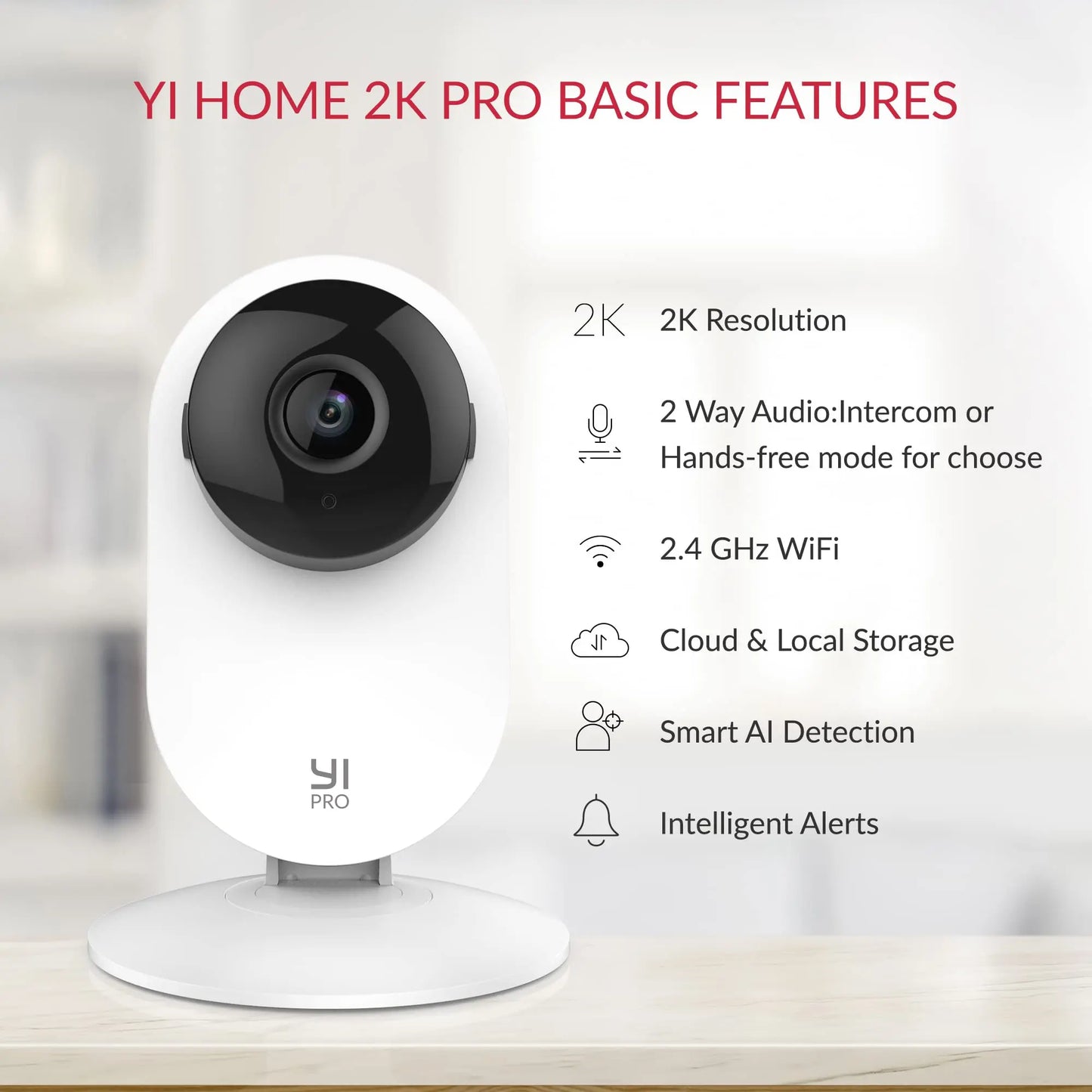 YI Pro 2K Wifi Camera with Night Vision