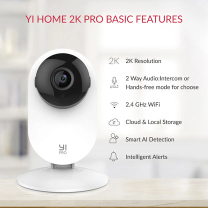 YI Pro 2K Wifi Camera with Night Vision