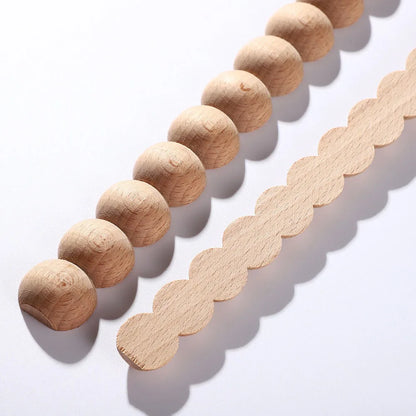 Long Wood Carving Applique – Decorative Onlay for Furniture & Home Decor