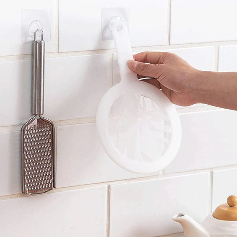 100/200/400 Mesh Nylon Filter Spoon Reusable Fine Strainer for Soy Milk, Juice, Coffee & Tea