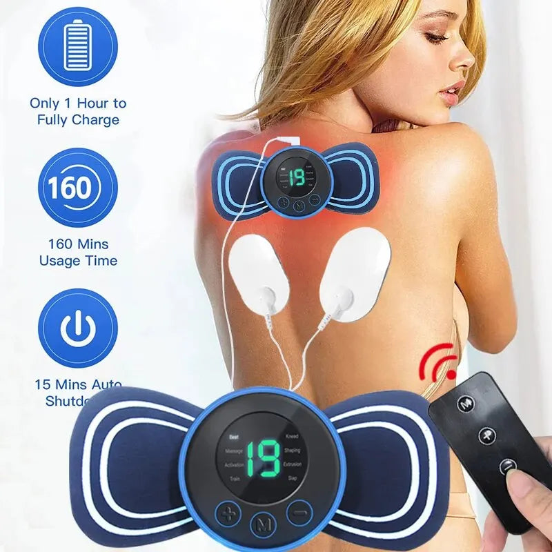 Portable Electric Neck Massager with Remote Control