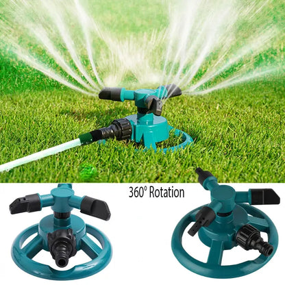 360° Automatic Rotating Sprinkler Nozzle  Efficient Garden & Lawn Irrigation