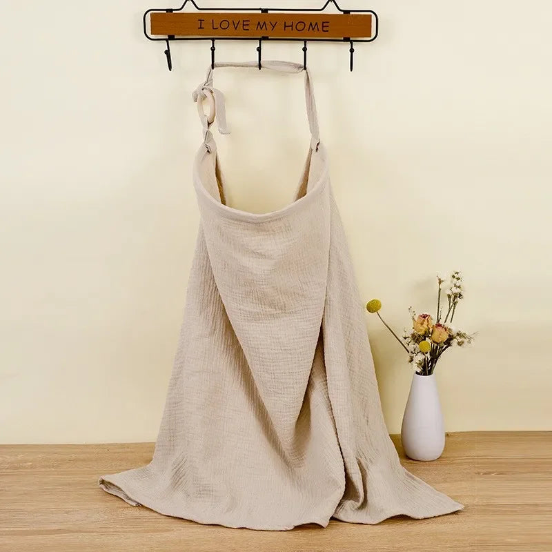 Adjustable Cotton Breastfeeding Cover – Privacy Nursing Apron & Stroller Blanket