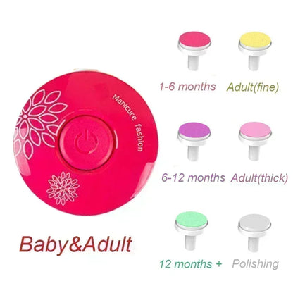 Electric Baby Nail Trimmer – Safe & Easy Nail Care Kit for Newborns and Kids