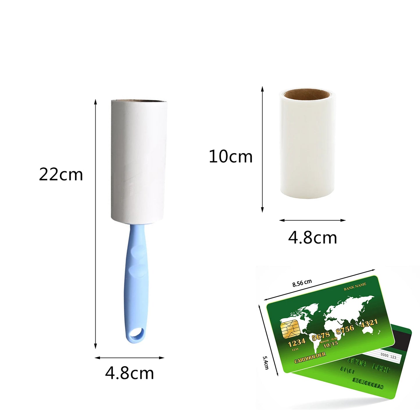 Lint Roller with Refills Sticky Hair & Dust Remover for Pets, Clothes, and Sofas